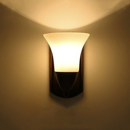 Rustic Lodge Wandleuchter mit schwarzem Oxid-Finish, Funktion zum Schutz der Augen, Umgebungslicht