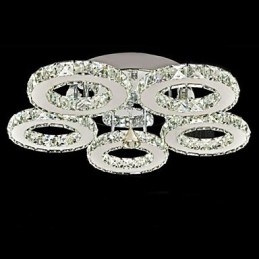 Kristall Unterputz 5 Lichter Moderne Transparent Galvanik Edelstahl