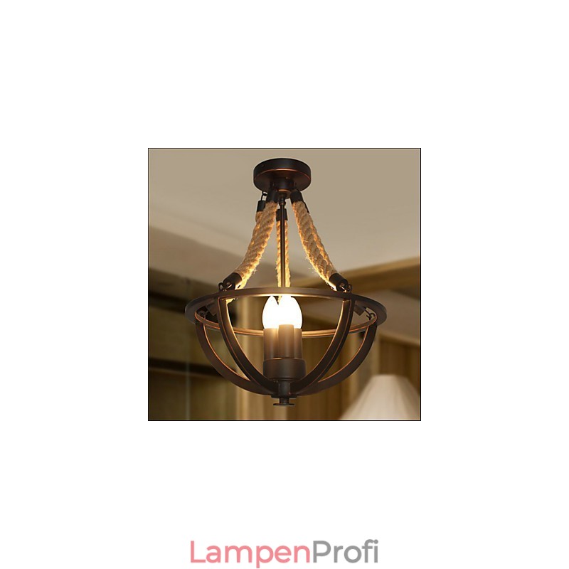 Amerikanische Decke Retro Seil einfache Lampe