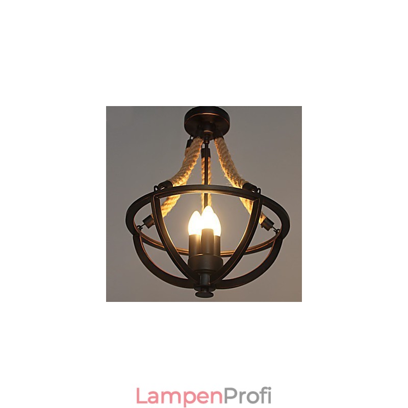 Amerikanische Decke Retro Seil einfache Lampe