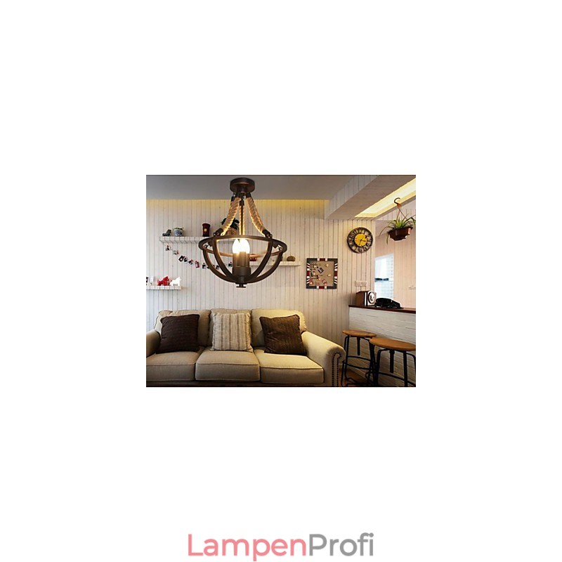 Amerikanische Decke Retro Seil einfache Lampe