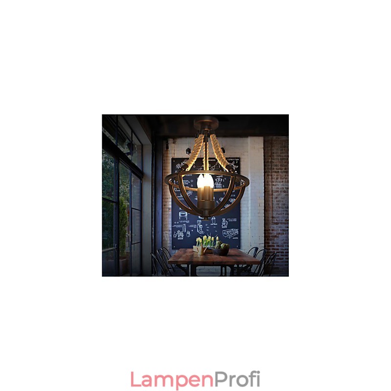 Amerikanische Decke Retro Seil einfache Lampe