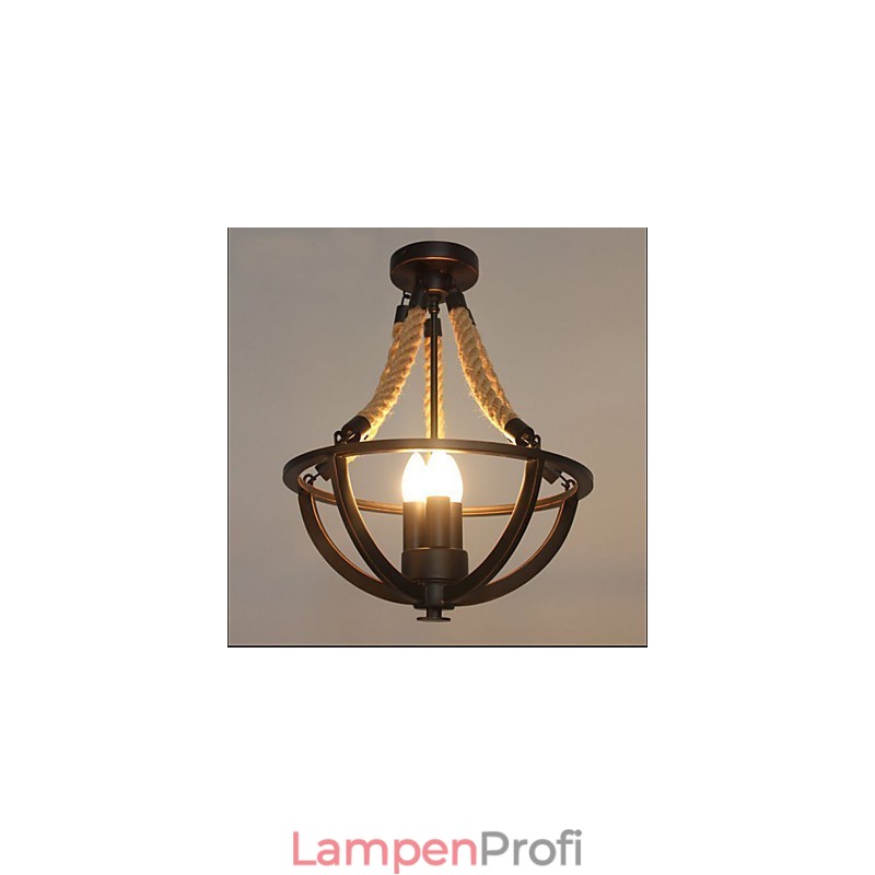 Amerikanische Decke Retro Seil einfache Lampe