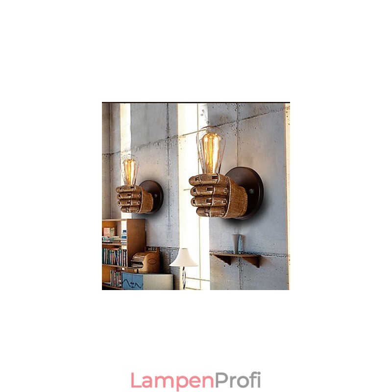 Loft Industrielle Cafe Wandlampe Harz Wandlampe Lodge Antik Vintage Retro Malerei Funktion für Mini Stil Umgebungslicht Wandleuchten Wandleuchte
