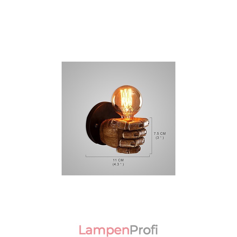 Loft Industrielle Cafe Wandlampe Harz Wandlampe Lodge Antik Vintage Retro Malerei Funktion für Mini Stil Umgebungslicht Wandleuchten Wandleuchte