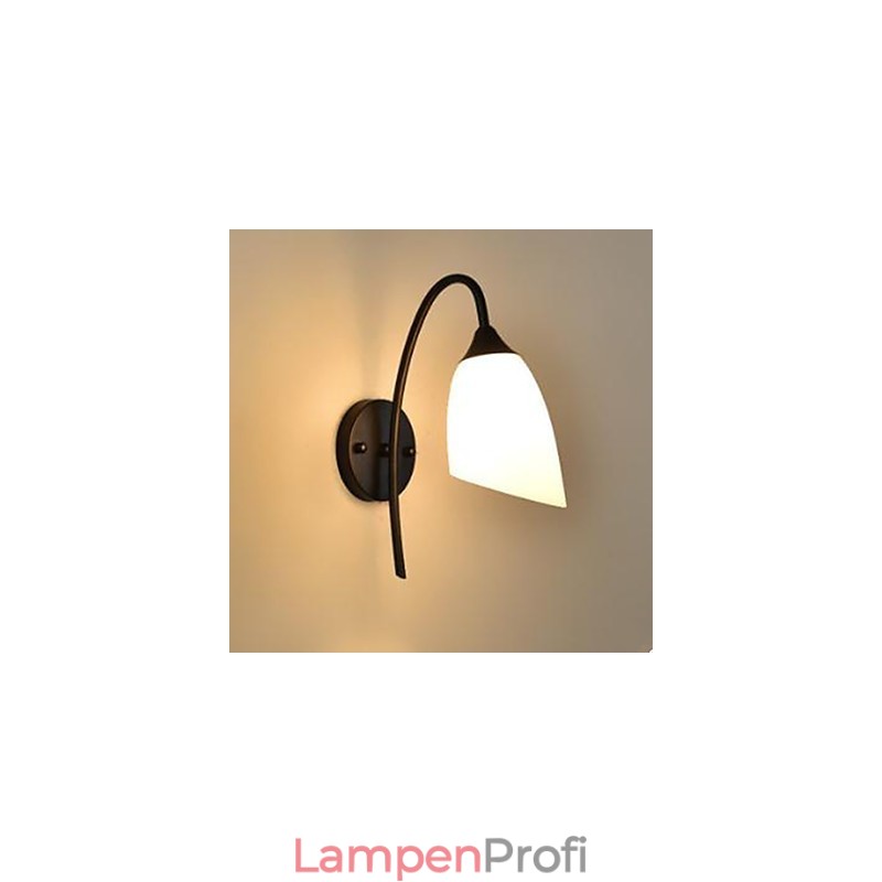 Schwarze amerikanische einfache Schlafzimmerlampe, Angel-Nachttisch-Wandlampe