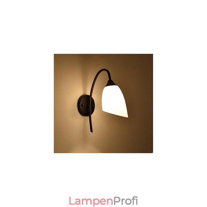 Schwarze amerikanische einfache Schlafzimmerlampe, Angel-Nachttisch-Wandlampe