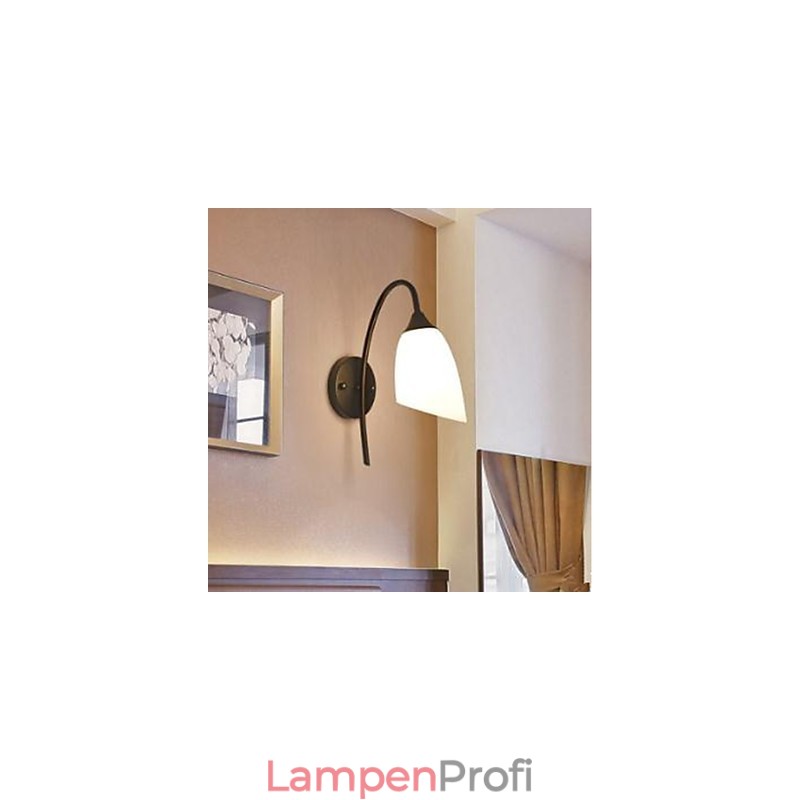 Schwarze amerikanische einfache Schlafzimmerlampe, Angel-Nachttisch-Wandlampe