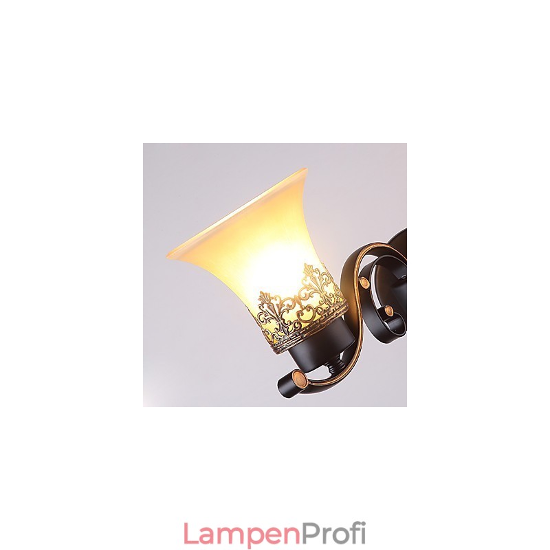 Doppelkopf-Wandlampe aus amerikanischem Landhausstil im Vintage-Stil aus Metall mit Glas für die Kantine, das Wohnzimmer, den Eingangsbereich und das Foyer.