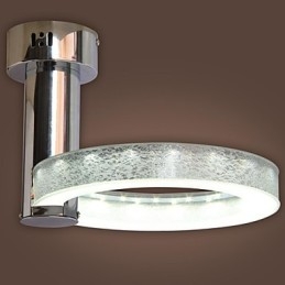 Silberner Acryl-Kronleuchter (Chrom-Finish)