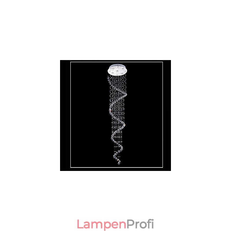 Kristall Pendelleuchte Kronleuchter Beleuchtung 5 Lichter Silber Canpoy Klar K9 Kristall Helix Deckenleuchten