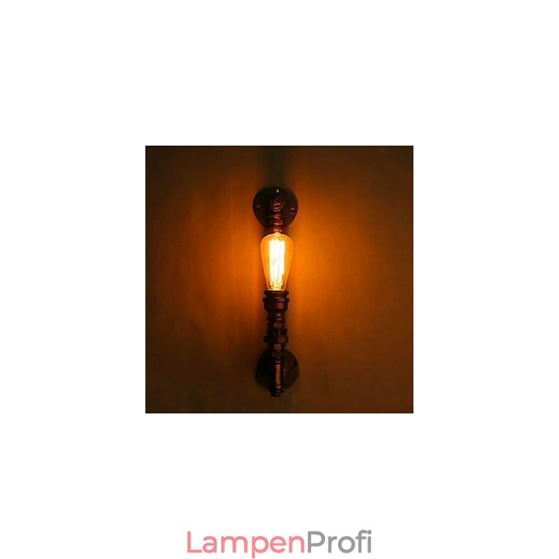 Amerikanische Retro Loft Industrielle Wasser Gang Treppe Kreative Persönlichkeit Restaurant Bar Einzelkopf Eisen Wandleuchte
