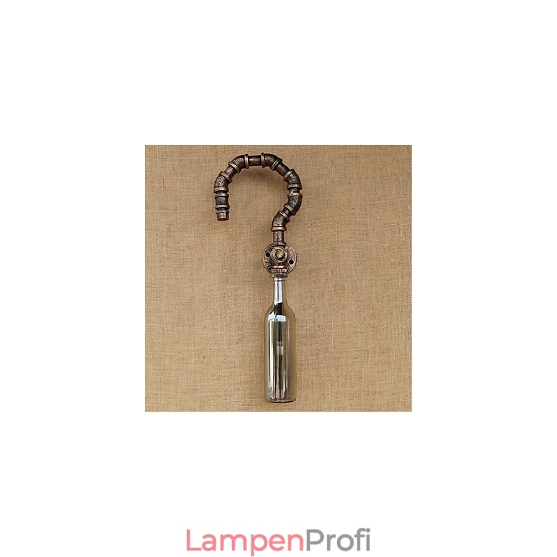 Retro American Village Creative Industry Wind Designer Wasserflasche Wandleuchte Wandleuchte Grau