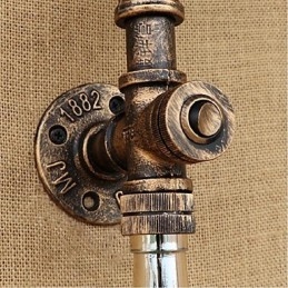 Retro American Village Creative Industry Wind Designer Wasserflasche Wandleuchte Wandleuchte Grau