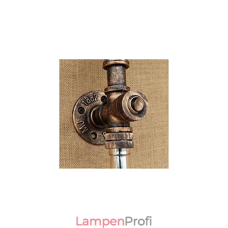 Retro American Village Creative Industry Wind Designer Wasserflasche Wandleuchte Wandleuchte Grau