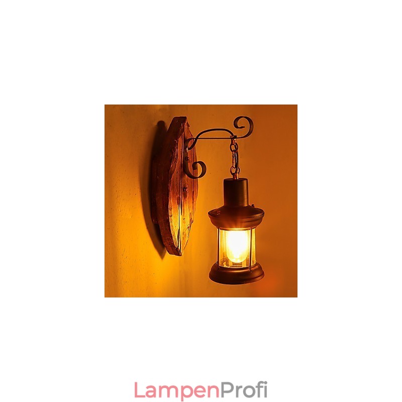 Einkopf-Industrie-Vintage-Retro-Wandleuchte aus Holz und Metall, Farbe zum Dekorieren von Wandleuchten im Home-Hotel-Korridor