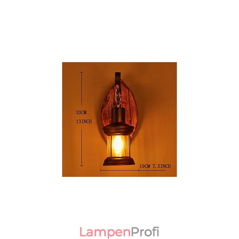 Einkopf-Industrie-Vintage-Retro-Wandleuchte aus Holz und Metall, Farbe zum Dekorieren von Wandleuchten im Home-Hotel-Korridor