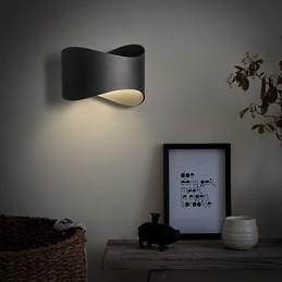 Moderne zeitgenössische Schwarzoxid-Finish-Funktion für Mini-Stil Ambient Light Wandleuchten Wandleuchte