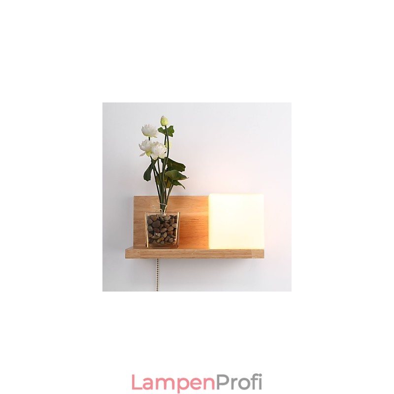 Holz Wandleuchten Max Landhausstil mit Schalter