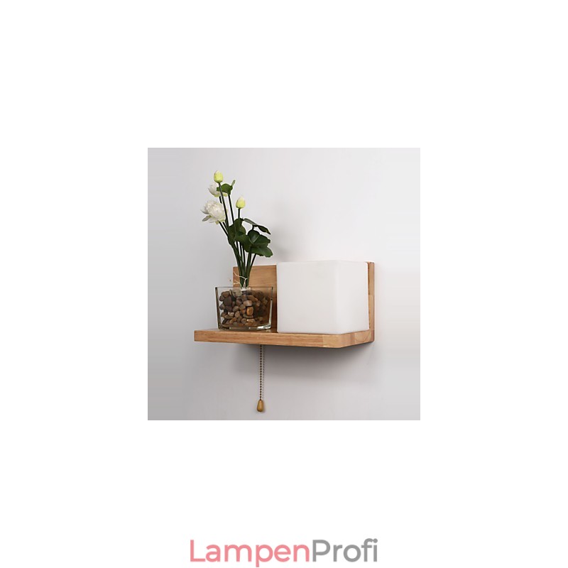 Holz Wandleuchten Max Landhausstil mit Schalter