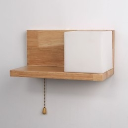 Holz Wandleuchten Max Landhausstil mit Schalter