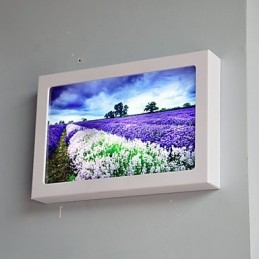 Integrierte moderne zeitgenössische moderne zeitgenössische Malerei-Funktion für Ambient Light Wandleuchten