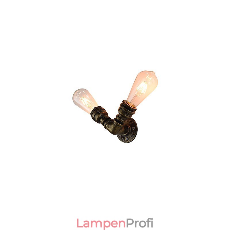 Wandleuchte Wandleuchten Wand Eisen Wandlampe dumm schwarz Lichtschwert Lampe an der Wand