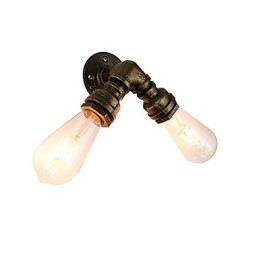 Wandleuchte Wandleuchten Wand Eisen Wandlampe dumm schwarz Lichtschwert Lampe an der Wand