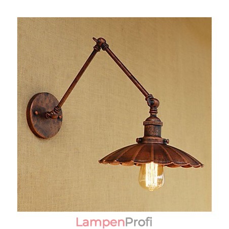 Rustikale Lodge Country Retro Malerei Funktion für Mini-Stil Swing Arm Ambient Light Swing