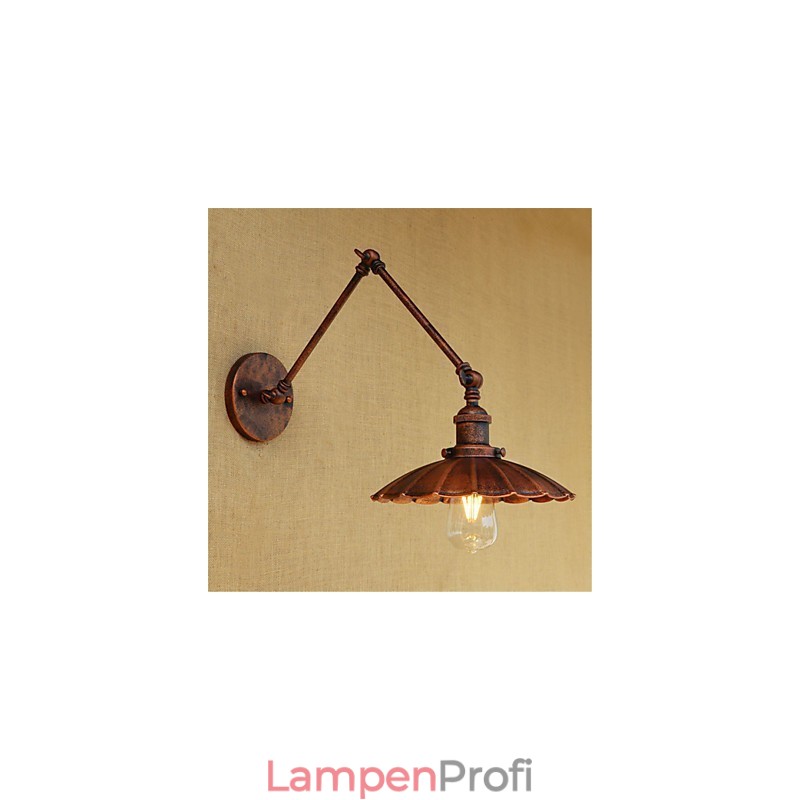 Rustikale Lodge Country Retro Malerei Funktion für Mini-Stil Swing Arm Ambient Light Swing