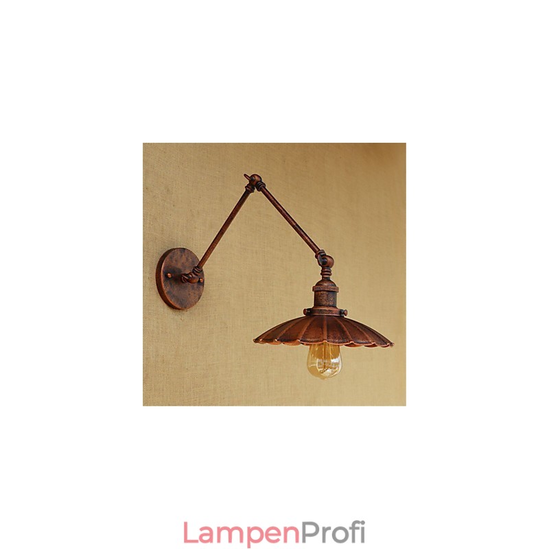 Rustikale Lodge Country Retro Malerei Funktion für Mini-Stil Swing Arm Ambient Light Swing