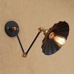 Rustikale Lodge Country Retro Malerei Funktion für Mini-Stil Swing Arm Ambient Light Swing