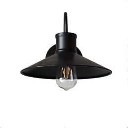 Wandleuchte Wandleuchten Wand Eisen Wandlampe dumm schwarz Lichtschwert Lampe an der Wand