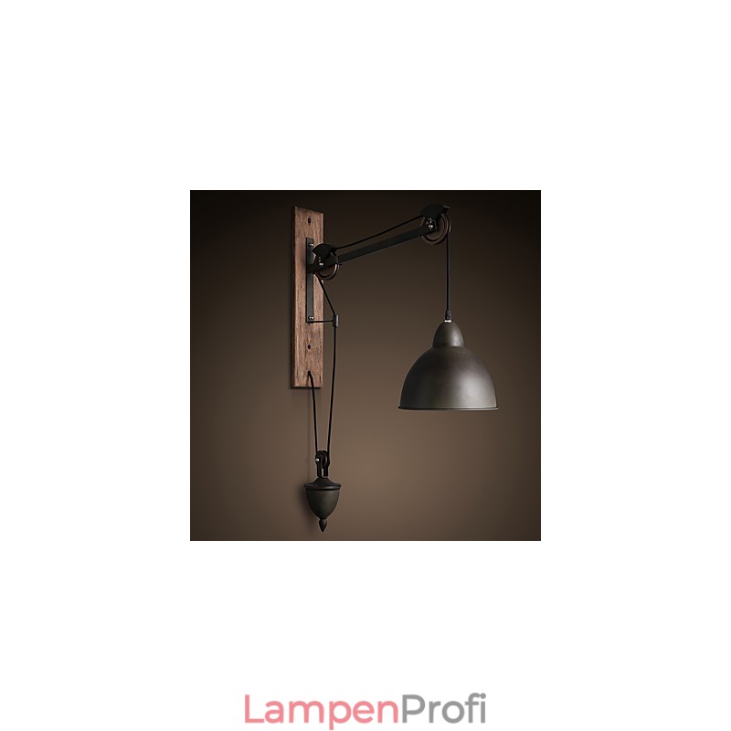 Amerikanischen land stil wand lampe retro kreative Holz pulley wand lampe
