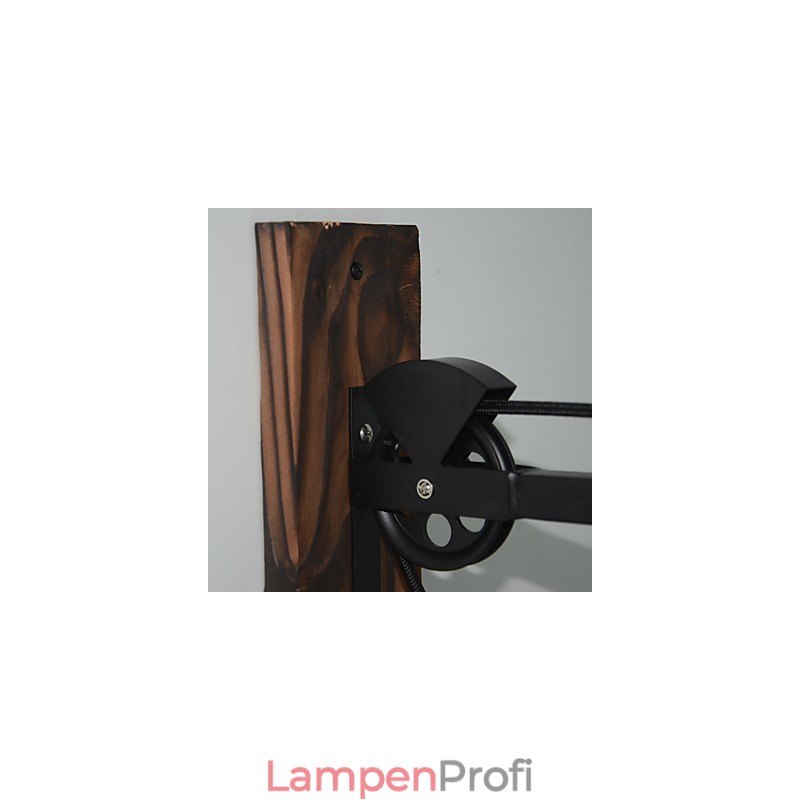 Amerikanischen land stil wand lampe retro kreative Holz pulley wand lampe