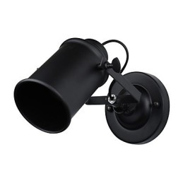 Wandleuchte aus lackiertem Stahl, dumme schwarze amerikanische Kaffeedekoration, Retro-Wandleuchte, Lichtschwertlampe an der Wand