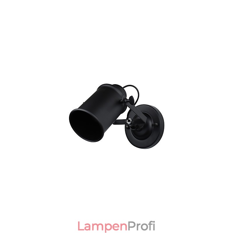 Wandleuchte aus lackiertem Stahl, dumme schwarze amerikanische Kaffeedekoration, Retro-Wandleuchte, Lichtschwertlampe an der Wand