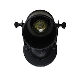 Wandleuchte aus lackiertem Stahl, dumme schwarze amerikanische Kaffeedekoration, Retro-Wandleuchte, Lichtschwertlampe an der Wand