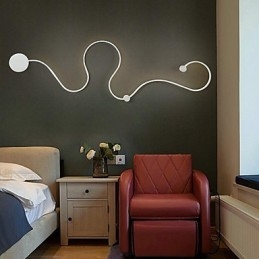 Wandleuchten Moderne zeitgenössische Malerei Feature Aluminium Wandleuchte für Schlafzimmer Treppe Wohnzimmer Lampe