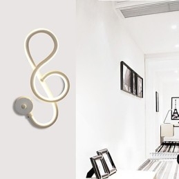 Einfache, moderne, kreative Lichtleiste, Wand-Gang-Einbettungslampe, Flurbeleuchtung, Schlafzimmer-Nachttischlampe, Aluminiumlampe