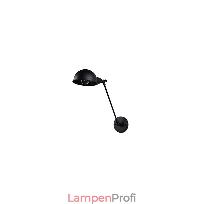 Wandleuchte aus lackiertem Stahl, dumme schwarze amerikanische Kaffeedekoration, Retro-Wandleuchte, Lichtschwertlampe an der Wand