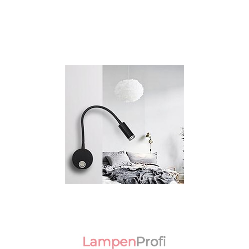 Die Wandlampe der Wandlampe des Kopfteils des Schlauchbetts wird durch die Lichtleselampe beleuchtet