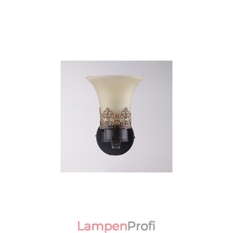 Amerikanische Vintage-Wandlampe aus Metall mit Glas im Landhausstil mit einem Kopf für die Wanddekoration im Kantinenzimmer, Wohnzimmer, Eingangsbereich