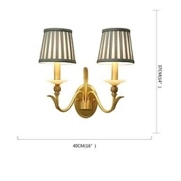 Einfaches Landhaus, traditionelles klassisches Messing-Feature für Wandleuchten im Mini-Stil, Uplight-Wandleuchter
