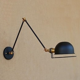 Einfache Vintage-Landhausmalerei für Wandleuchten im Mini-Stil mit Schwenkarm und Augenschutz, Umgebungslicht