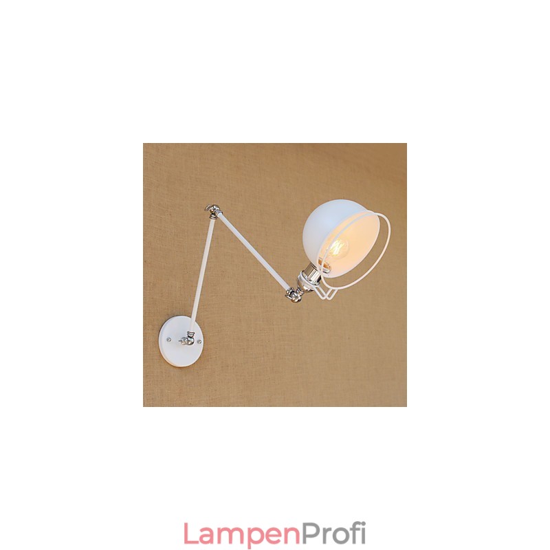 Einfache Vintage-Landhausmalerei für Wandleuchten im Mini-Stil mit Schwenkarm und Augenschutz, Umgebungslicht