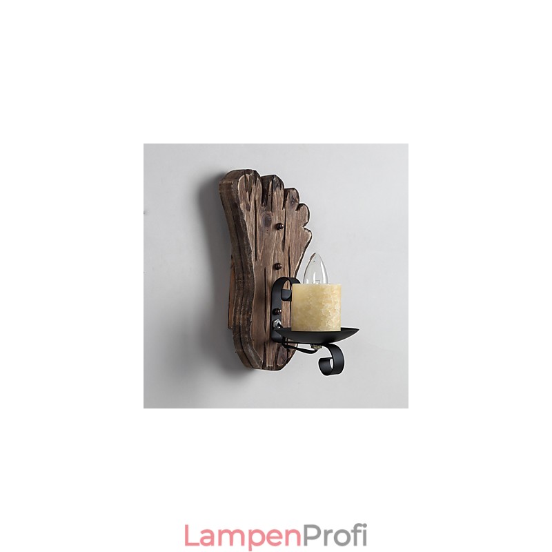 Einkopf-Industrie-Vintage-Retro-Wandleuchte aus Holz und Metall, Farbe zum Dekorieren von Wandleuchten im Home-Hotel-Korridor