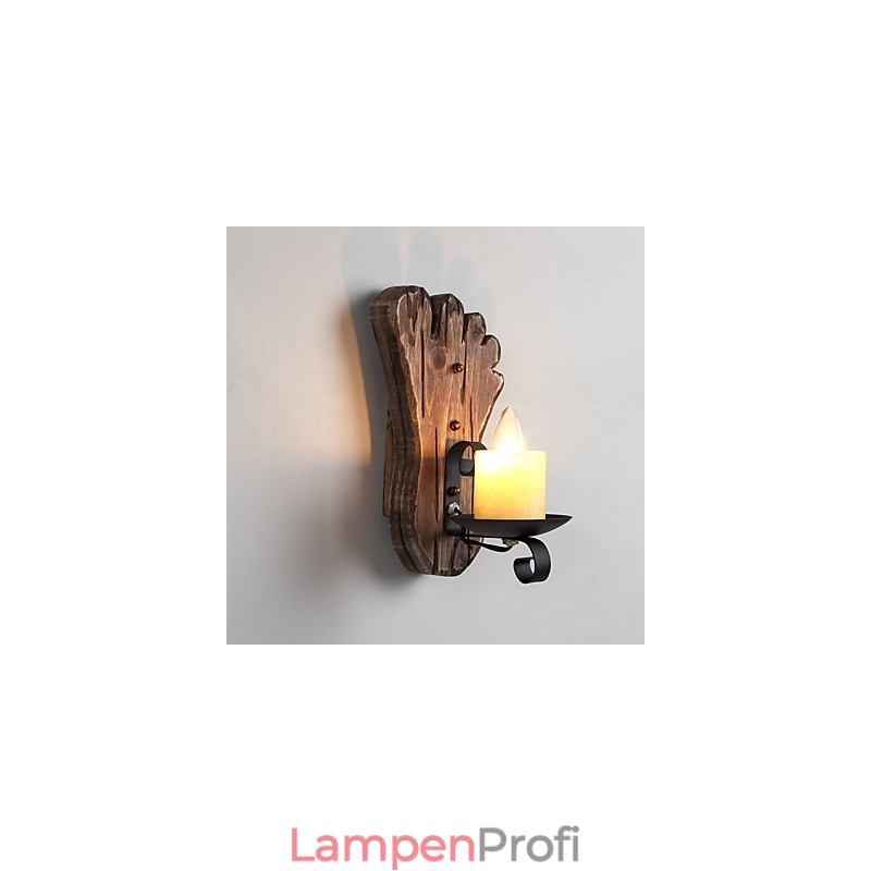 Einkopf-Industrie-Vintage-Retro-Wandleuchte aus Holz und Metall, Farbe zum Dekorieren von Wandleuchten im Home-Hotel-Korridor