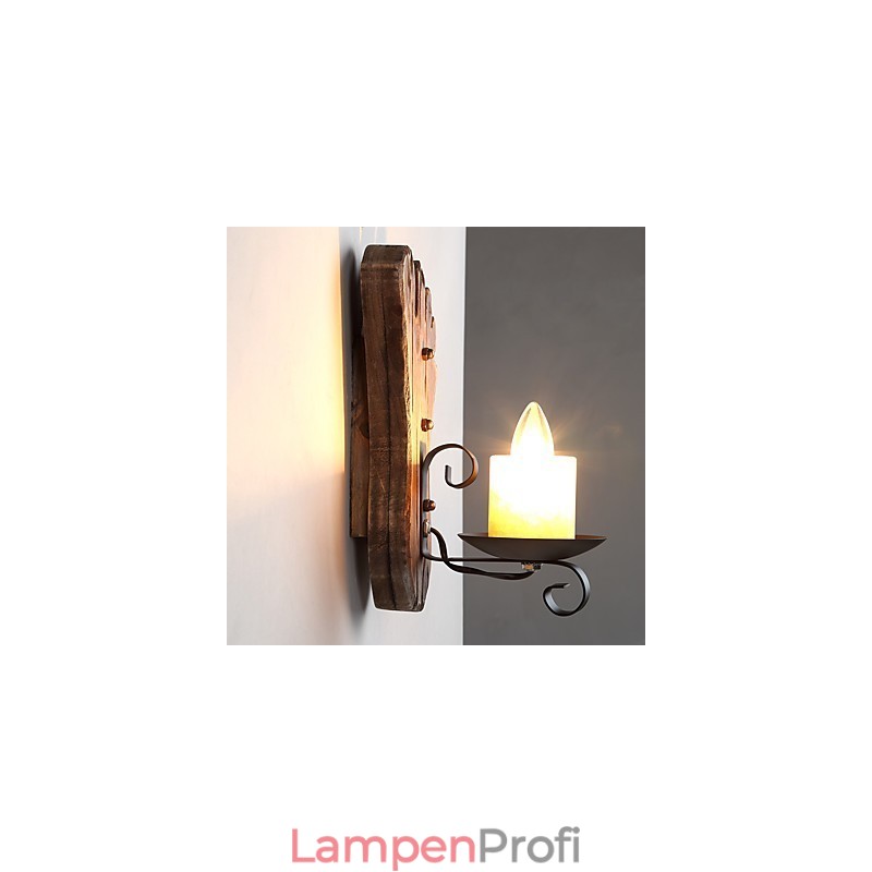 Einkopf-Industrie-Vintage-Retro-Wandleuchte aus Holz und Metall, Farbe zum Dekorieren von Wandleuchten im Home-Hotel-Korridor
