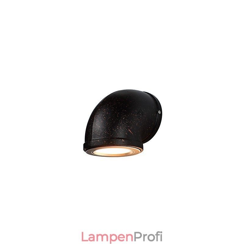 Wandleuchte Wandleuchten Wand Eisen Wandlampe dumm schwarz Lichtschwert Lampe an der Wand